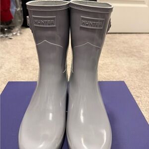 Hunter Light Gray Waterproof Boots